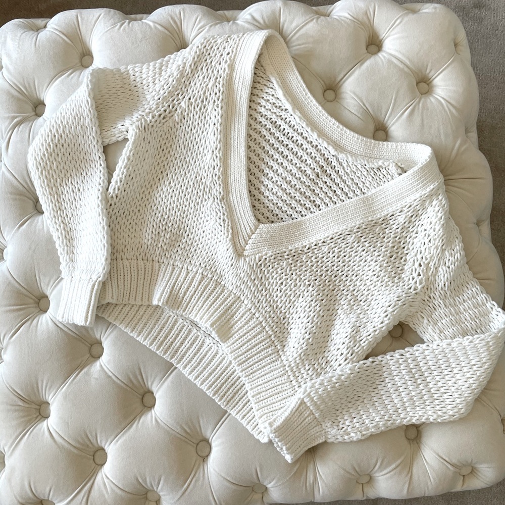 Club Monaco cropped sweater